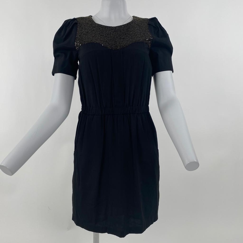 Room Seven Sequin Black Dress